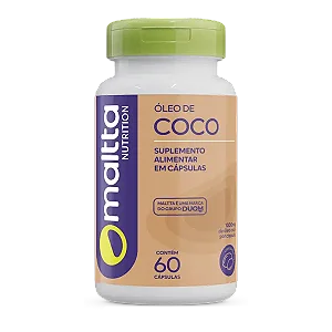 ÓLEO DE COCO 1000MG 60 CÁPSULAS MALTTA