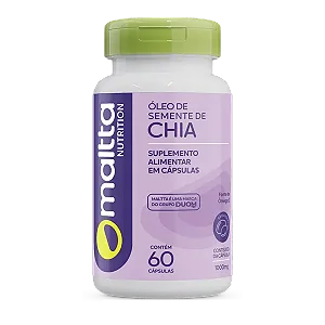 ÓLEO DE CHIA 60 CÁPSULAS 1000MG `MALTTA