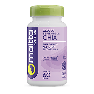 ÓLEO DE CHIA 60 CÁPSULAS 1000MG `MALTTA