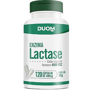 ENZIMA LACTASE 400 MG 120 CÁPSULAS DUOM