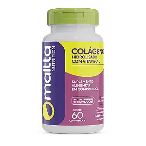 COLÁGENO COM VITAMINA C 1000MG 60 CÁPSULAS MALTTA