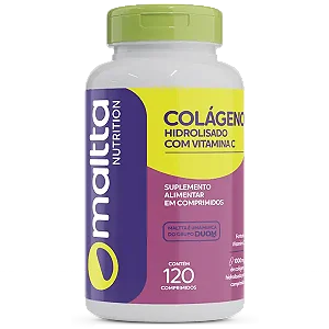 COLÁGENO COM VITAMINA C 1000 MG 120 CÁPSULAS MALTTA