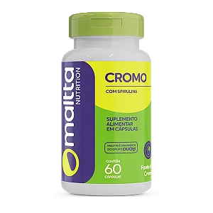 SPIRULINA COM CROMO 60 CÁPSULAS MALTTA