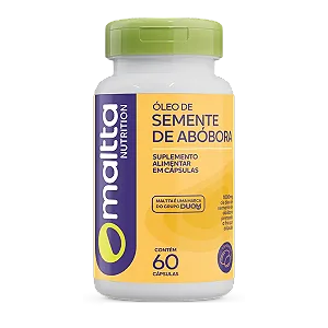 ÓLEO DE SEMENTE DE ABÓBORA 60 CÁPSULAS MALTTA