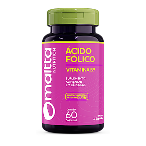 ÁCIDO FÓLICO VITAMINA B9 MALTTA 60 CÁPSULAS 450MG