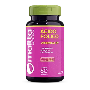 ÁCIDO FÓLICO VITAMINA B9 MALTTA 60 CÁPSULAS 450MG