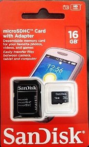 microSDHC Card With Adapter 16 GB