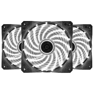 Cooler FAN Ventiladro Gamer Bluecase com LED Branco 120mm - BF-23W