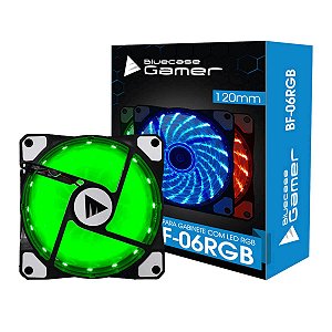 Cooler FAN Bluecase com LED 7 Cores RGB 120mm - BF-06RGB