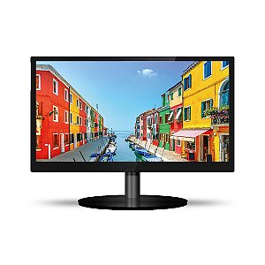 Monitor 19 Pctop hdmi MLP190HDMI Led preto VGA HDMI