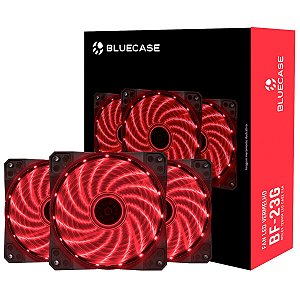 Cooler FAN Bluecase com LED Vermelho 120mm - BF-23R