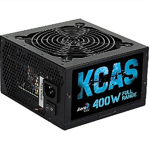 Fonte Aerocool Kcas 400W 80 Plus White Full Range PFC Ativo