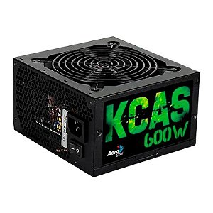 Fonte Aerocool KCAS 600W 80 Plus Bronze PFC Ativo