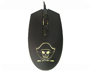 Mouse Gamer K-Mex Pirata Led 1200DPI M3400 Optico