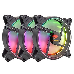 Kit 3 Cooler Fan GFIRE 140mm Spectrum ARGB ewk1462a