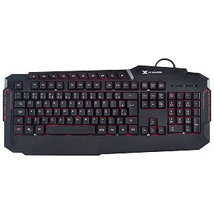 Teclado Gamer Vinik VX Gaming Hercules Preto LED RGB