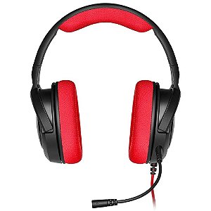 Headset Gamer Corsair HS35 Gaming Stereo Red PC Consoles