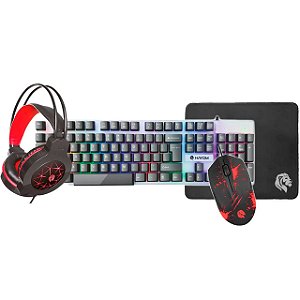 Combo Gamer Hayom TC3220 4x1 Headset Mouse Teclado MousePad