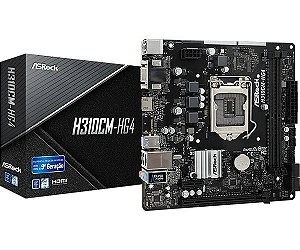 Placa Mãe ASRock H310CM-Hg4 Intel LGA 1151 Micro ATX DDR4