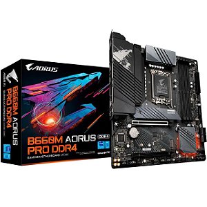 Placa mãe Gigabyte B660M Aorus Pro DDR4 Matx Intel LGA 1700 M.2 NVME