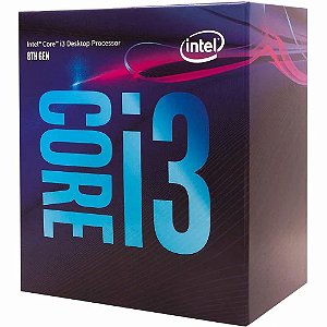 Processador Intel I3 8100 Coffee Lake LGA 1151 3.6GHZ  BX80684I38100