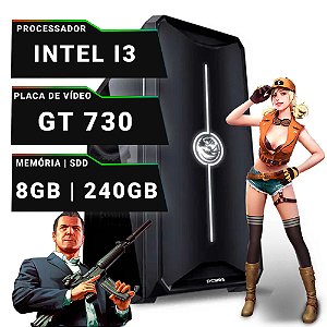 PC Computador Gamer Intel I3, SSD 240GB, 8GB, Nvidia 2GB
