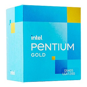 Processador Intel Pentium Gold G6405 Comet Lake Cache 4MB 4.1GHz LGA 1200 - BX80701G6405