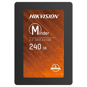 SSD Hikvision Minder 240GB Sata III Leitura 530MBs e Gravação 400MBs - HS-SSD-Minder(S) 240G