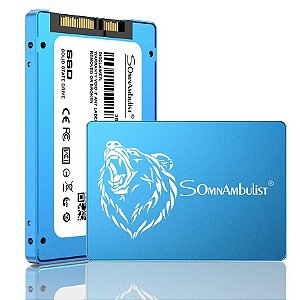 SSD Somnambulist H650 480GB Sata III Leitura 550MB/s Gravação 500MB/s