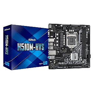 Placa Mãe ASRock H510M-HVS Chipset H510 Intel LGA 1200 mATX DDR4