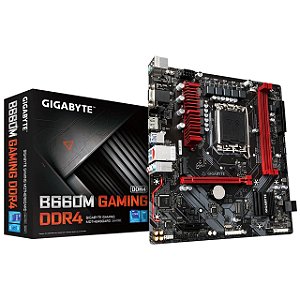 Placa mãe Gigabyte B660M Gaming DDR4 Matx Intel LGA 1700 M.2 NVME