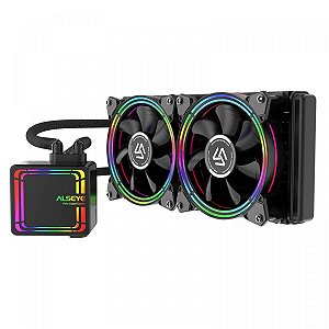 Water Cooler Alseye H240 Black 240mm RGB Intel AMD