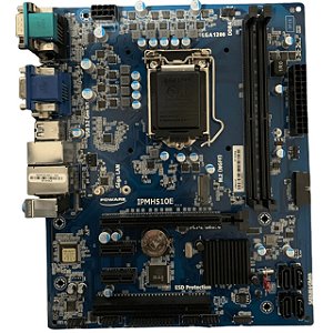 Placa mãe Pcware H510 Ipmh510E Hdmi DP Vga Serial Chipset  Lga 1200 Ddr4