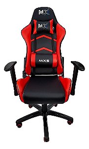 Cadeira Gamer Mymax Mx5 Preta E Vermelho Couro Sintético