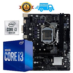 Kit Upgrade Gamer Intel i3 10100F + Placa mãe B560m