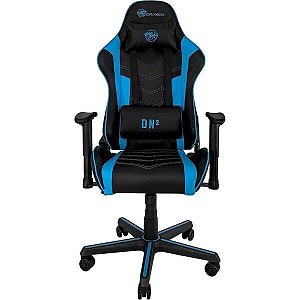 Cadeira Gamer Draxen DN2 Giratória Encosto Reclinável Preto/Azul - Dn002-Bls