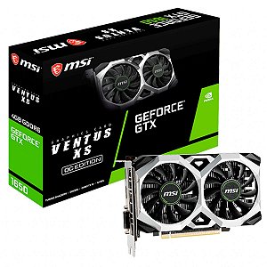 Placa de Vídeo MSI Geforce GTX 1650 4GB GDDR6 Ventus XS