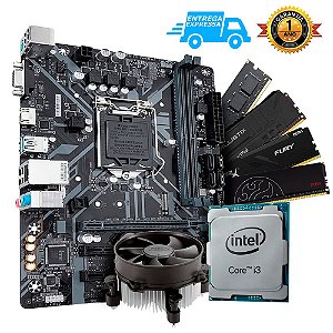 Kit Upgrade Intel Core I3 3,70Ghz + Placa mãe H81M + 4GB DDR3