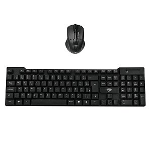 Kit Mouse e Teclado Office USB Sem Fio - KW192187