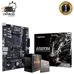 Kit Upgrade Gamer A520 A520M AM4 + CPU AMD Ryzen 5 4500