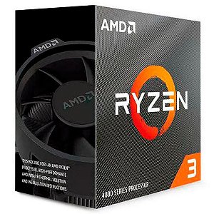 Processador AMD Ryzen 3 4100 3.8GHz 6Mb AM4 Wraith Stealth