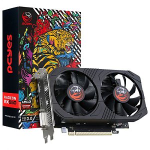 Placa Vídeo Pcyes Graffiti Series Radeon Rx 550 4gb Dual Fan