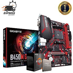 Kit Upgrade Gigabyte B450M Gaming + CPU AMD Ryzen 5 5600G