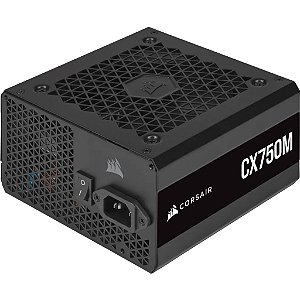 Fonte Corsair 750W 80 PLUS Bronze CX750M Semimodular 80 Plus