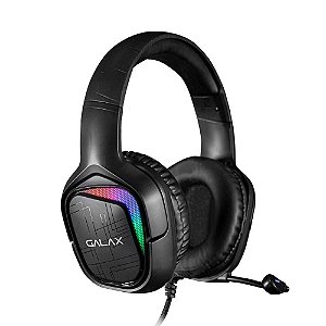 Headset Gamer 7.1 Surround Galax Sonar Preto USB 2.0 RGB SNR-04