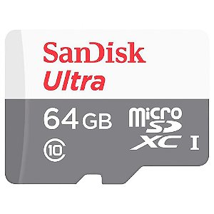 Cartão De Memória SanDisk Micro Sd 64GB Classe 10 SDSQUNR-06