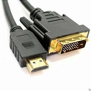 Cabo HDMI para DVI 24+1 1,80M - MD9 HDMI x DVI 24+1