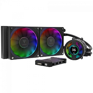 Water Cooler Gamdias Chione P3-240U RGB LCD 240mm Intel AMD