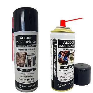 Alcool Isopropilico Spray Aerossol Implastec 227ml