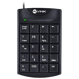 Teclado Numero USB Dynamic  20 Teclas 1.5M Preto DT90